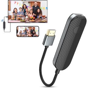 iShare Pro Wireless HDMI Transmitter and Receiver Kit 2K, Streaming Netflix, Disney, Amazon Video to TV, HD Video and Audio Sync, USB C HDMI Wireless Adapter for iPhone 15, iPad Pro, MacBook Pro/Air,