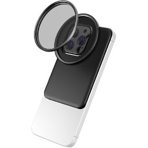 Andoer CPL Filter for iPhone, 67mm Magnetic Camera Lens Filter, Polarizing Filter to Increase Saturation, 6.7'' Ultra-Slim Filter Frame for iPhone 16/15/14/13/12/Pro Max & DSLR Cameras
