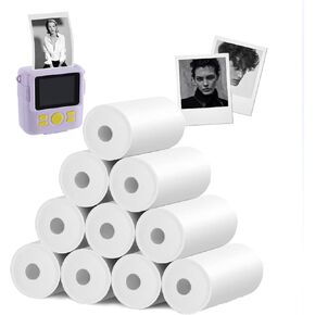 ورقة طباعة حرارية صغيرة ، 2.24 بوصة × 0.98 بوصة ، 5 لفات ورق صور طباعة ، متوافقة مع الطابعات المحمولة ، واضحة ودائمة للإيصالات ، الملاحظات ، الصور ، غير ملصق ، أبيض in Kuwait