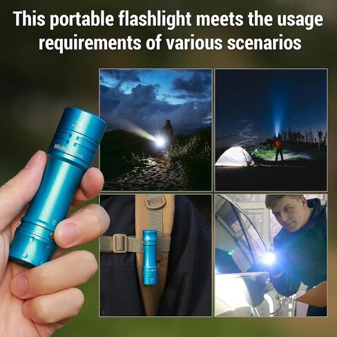 Wurkkos TS10 Max LED مصباح يدوي مصباح Mini ، EDC المصباح EDC القابل لإعادة الشحن 2500 Lumen ، مصباح يدوي فائق الجيب مع RGB AUX LED ، Anduril 2.0 UI ، مصباح يدوي محمولة لخيم الطوارئ ، في الهواء الطلق ، في الهواء الطلق ، في الهواء الطلق. in Saudi Arabia