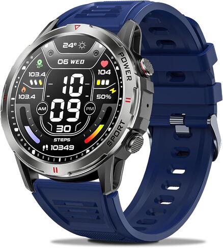 Smart Watch for Women Men, 1.43" AMOLED Smartwatch with Bluetooth Calling Heart Rate/Blood Oxygen/Sleep/Stress Monitoring Multi Sports Modes IP68 Waterproof (Pink) in Saudi Arabia