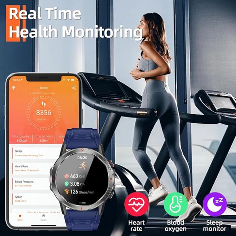 Smart Watch for Women Men, 1.43" AMOLED Smartwatch with Bluetooth Calling Heart Rate/Blood Oxygen/Sleep/Stress Monitoring Multi Sports Modes IP68 Waterproof (Pink) in Saudi Arabia