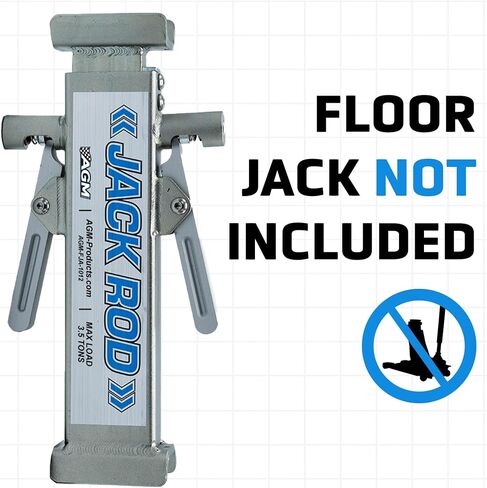 Jack Rod - Easy to Use Floor Jack Safety Tool. Rated for 3.5 Tons. Squeeze to Extend, Locks Automatically Squeeze to Remove. SUV, Truck, Car Jack NOT Included in Saudi Arabia