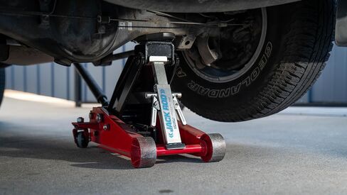 Jack Rod - Easy to Use Floor Jack Safety Tool. Rated for 3.5 Tons. Squeeze to Extend, Locks Automatically Squeeze to Remove. SUV, Truck, Car Jack NOT Included in Saudi Arabia