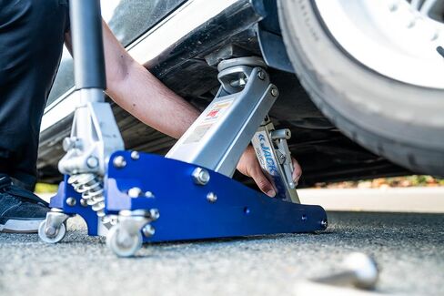 Jack Rod - Easy to Use Floor Jack Safety Tool. Rated for 3.5 Tons. Squeeze to Extend, Locks Automatically Squeeze to Remove. SUV, Truck, Car Jack NOT Included in Saudi Arabia