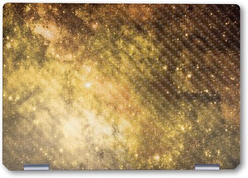 Glossy Glitter Laptop Skin Compatible with HP Spectre x360 14" (2024) - Blue Stars - Premium 3M Vinyl Protective Wrap Decal Cover - Easy to Apply | Crafted in The USA by MightySkins in Saudi Arabia