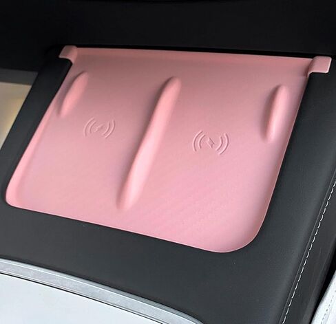 2025 Upgrade fit Tesla Model 3/Y Center Console Wireless Charger Mat - Silicone Cover with Wireless Charging Phone Pad, Interior Accessories for Tesla Model 3/Y(for txw-fh) in Saudi Arabia
