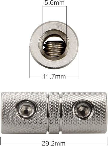 ZOOKOTO 2Pcs 8 Gauge Wire Audio Car Brass Terminal Butt Connectors Car Stereo Power or Ground Wire Splice Coupler in Kuwait