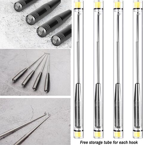Fish Hook Remover Tool, Fishing Hook Quick Removal Descending Device, Fishing Gear Security Equipment Kits for Adult, Hook Extractor Accessories Detacher Tools with 4PCS Storage Tube in Saudi Arabia