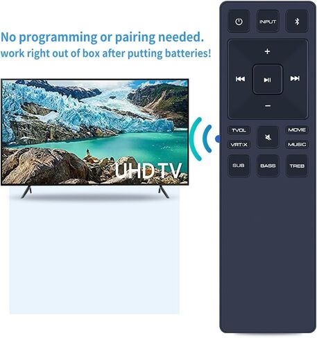 D21 Replacement Remote Control with LCD Display for Vizio Sound Bar P514a-H6 M215a-j6 V21-H8R V51x-J6 M21d-H8R M51ax-J6 M51a-H6 V514x-K6 M512a-H6 V51-H6 V21-H8 in Saudi Arabia