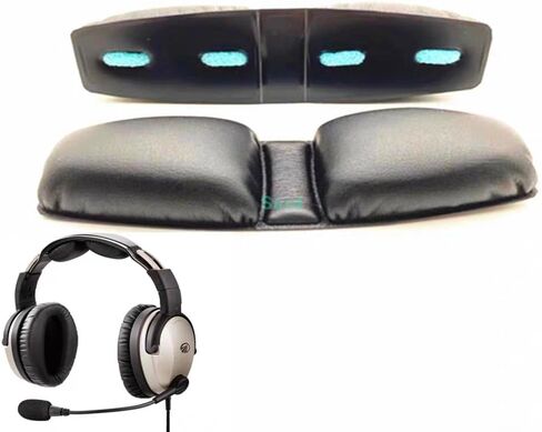 XBERSTAR Headphone Earpads for Lightspeed Zulu,Sierra, Zulu.2, Zulu PFX Aviation Replacement Ear Cushion Cover (Earpads+Head Pad) in Kuwait