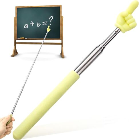 Retractable Teacher Pointers, Mini Portable Finger Pointer Stick, Cute Pointing Finger Stick Teach Supplies for Classroom Reading- Green in Saudi Arabia