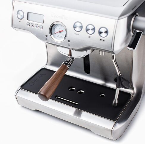 Crema Coffee Products - 58mm E61 Bottomless Portafilter, Fits Flair 58, ECM, Rocket, Sanremo, Synesso, VBM, Espresso Machine Models - For E61 Group Heads, Olivewood in Saudi Arabia