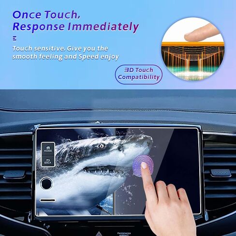 GFJNFG Screen Protector for 2023 2024 Honda Pilot EX-L/Trail Sport/Touring/Elite 9 Inch Touchscreen 2023 2024 Pilot Tempered Glass Accessories Reduce Fingerprints Anti-Scratch in Saudi Arabia