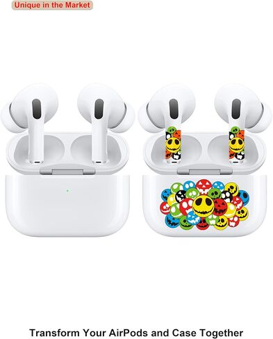 ROCKMAX Pink Lips Sticker for AirPods Pro 2nd Generation, Fashion Decal Skin Accessories for Earpods and Charging Case, Earbuds Case Cover Wrap for Girls and Women Birthday, with Cleaning Kits in Saudi Arabia