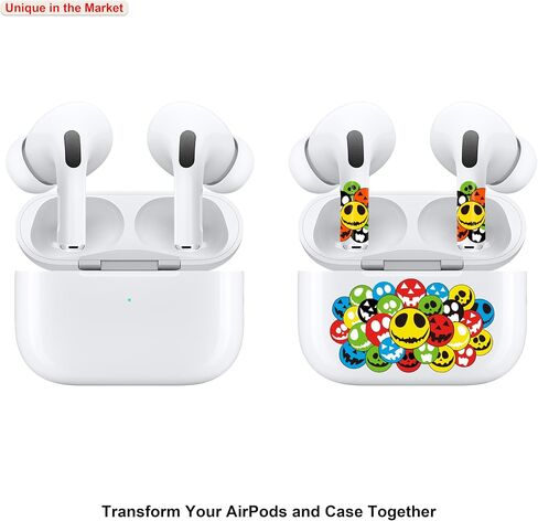 ROCKMAX Pink Lips Sticker for AirPods Pro 2nd Generation, Fashion Decal Skin Accessories for Earpods and Charging Case, Earbuds Case Cover Wrap for Girls and Women Birthday, with Cleaning Kits in Saudi Arabia
