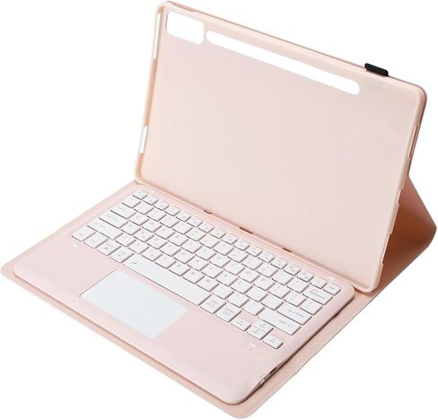 Sanpyl for Tab P12 Case with Keyboard, Rechargeable Detachable Touchpad Keyboard Case with Pen Holder for Tab P12 12.7inch 2023 (Black) in Saudi Arabia