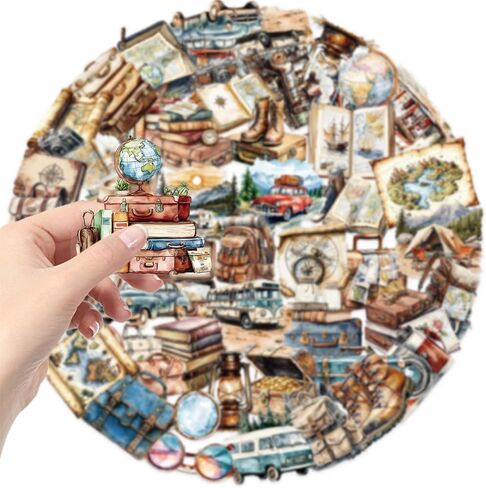 50PCS Hummingbird Stickers PET Transparent Stickers Nature Decals Waterproof Decorative Decals for Scrapbook DIY Crafts Album Bullet Journal Planner Water Bottles Phone Cases Laptops (Hummingbird) in Saudi Arabia