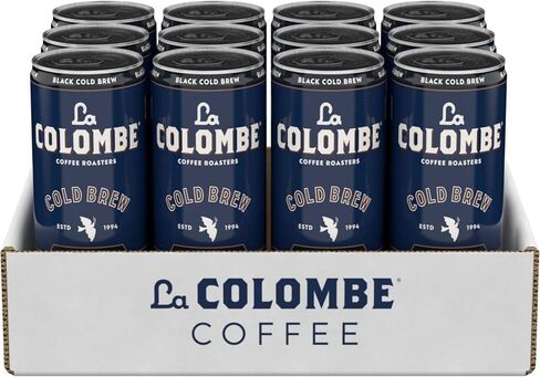 La Colombe Brazilian Cold Brew - 9 Fl. Oz. 4 Pack - 100% Arabica, Single-Origin, Cold Pressed Espresso Coffee, 15 Calories, Double-Filtered, Bold & Rich Coffee, 120mg Natural Caffeine in Saudi Arabia