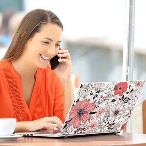 Laptop Skin Decal HP 15.6" - Botanical, Laptop Cover Sticker, No Cutting Required, No Bubble, Waterproof, Scratch Resistant - Including Wide Screen and Wrist Pad in Saudi Arabia