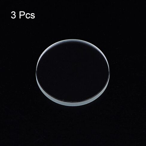 HARFINGTON 3pcs AR-Coating Watch Lens 30mmx1.5mm Round Flat Mineral Watch Crystal Glass in Saudi Arabia