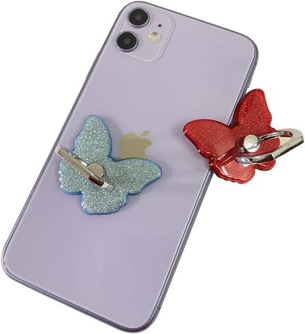Y2K Vintage Cell Phone Ring Holder Heart Metal Kickstand Grip 360 Rotation Finger Ring Grip Kickstand for Smartphone and Tablets Repositionable (Heart Random) in Saudi Arabia