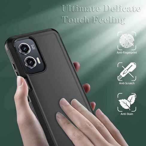 Qinmay Phone Case for Motorola Moto G Stylus 5G 2024 Case with HD Screen Protector, Heavy Duty Shockproof & Dropproof 3-Layer Cover Phone Case for Moto G Stylus 2024 (WineRed Pink) in Saudi Arabia