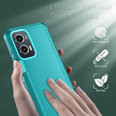 Qinmay Phone Case for Motorola Moto G Stylus 5G 2024 Case with HD Screen Protector, Heavy Duty Shockproof & Dropproof 3-Layer Cover Phone Case for Moto G Stylus 2024 (WineRed Pink) in Saudi Arabia