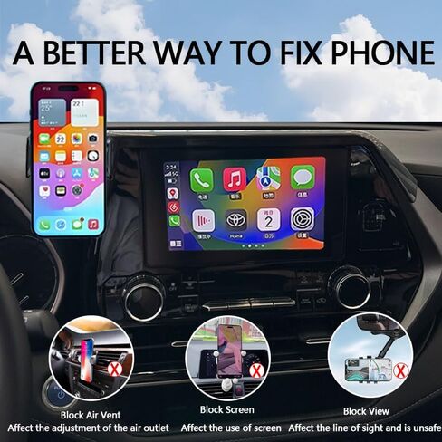 Car Phone Holder for 2021-2025 Rogue/2020-2025 Sentra/2019-2025 AltimaAccessories,Phone Mount for Rogue Sentra Altima with 8-inch Screen,Hands-FreeCell Phones Holder in Kuwait