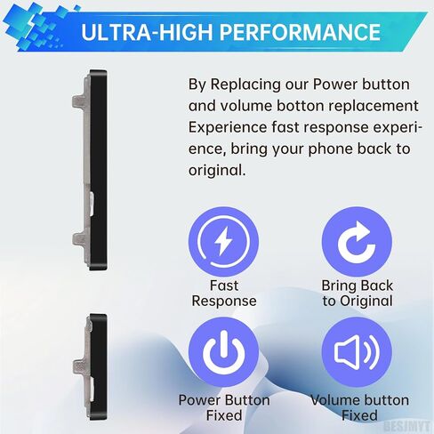 for Samsung Galaxy S20+ Plus 5G Power Button and Volume Button Replacement Side Button Power On Off Switch and Volume Button Replacement Model: SM-G986U SM-G986U1 Aura Blue in Saudi Arabia