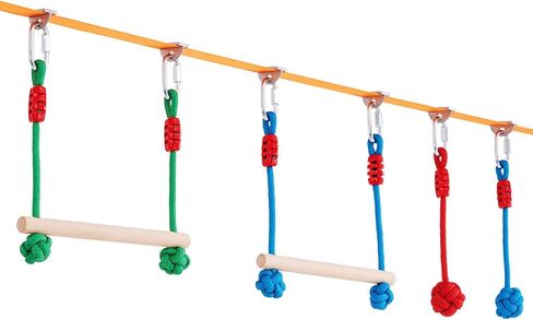 طقم Slackline Vevor مع خط التدريب ، معدات خط الركود على مساحة 60 قدمًا ، وإعدادًا سهلاً الحبل الضيق للأطفال البالغين ، ومجموعة كاملة مع حماة الأشجار ، ومدرب الذراع ، وحقيبة الحمل ، والتعليمات in Kuwait