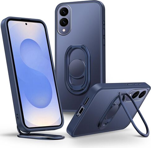 Shields Up for Samsung Galaxy S25 Ultra Case with Stand, Galaxy S25 Ultra Case Clear with Double Ring Holder [Adjustable & Foldable] Shockproof Protective Cover for Samsung S25 Ultra - Clear in Saudi Arabia