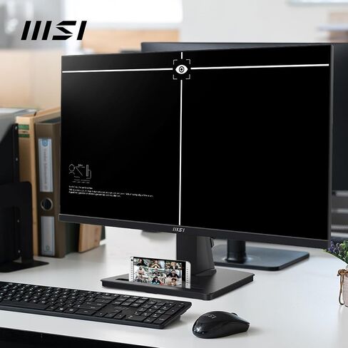 MSI PRO MP252 E2 24.5-inch IPS 1920 x 1080 (FHD) Gaming Office Monitor, 120Hz, Adaptive-Synch, HDR Ready, HDMI, VGA Port, Display Port,VESA Mountable, Tilt, Speaker, 4-Side Slim Bezel, 1ms, Black in Saudi Arabia
