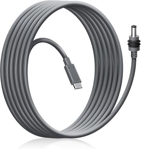 Starlink Mini Power Extension Cable 16.4 FT, DC Male to DC Female Power Cord for Starlink Mini, Work with 20V/65W+ PD Source - Grey in Saudi Arabia