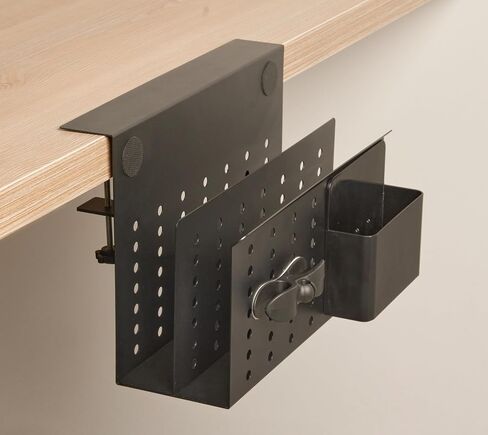 GAROOD Desk side storage and Laptop Holder parent (White, Two Tier) in Saudi Arabia