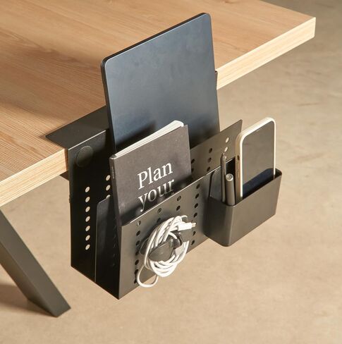GAROOD Desk side storage and Laptop Holder parent (White, Two Tier) in Saudi Arabia