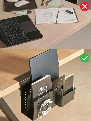 GAROOD Desk side storage and Laptop Holder parent (White, Two Tier) in Saudi Arabia