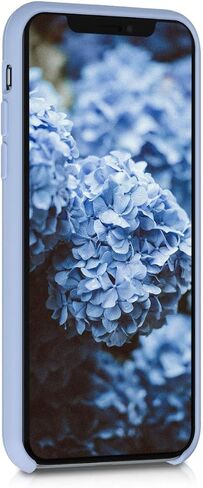 kwmobile Case Compatible with Apple iPhone Xs Case - TPU Silicone Phone Cover with Soft Finish - Dove Blue in Saudi Arabia