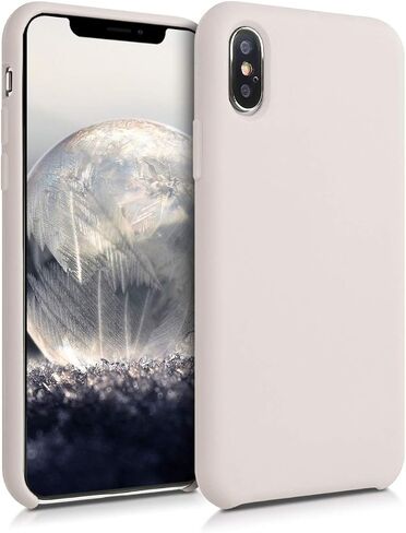 kwmobile Case Compatible with Apple iPhone Xs Case - TPU Silicone Phone Cover with Soft Finish - Dove Blue in Saudi Arabia