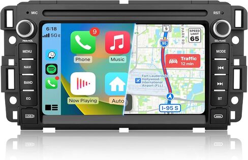 Car Radio Stereo for Chevrolet Silverado GMC Sierra Yukon 2007-2013 Android 13 CarPlay Android Auto GPS Navigation Bluetooth Touch Screen Head Unit with Backup Camera in Saudi Arabia