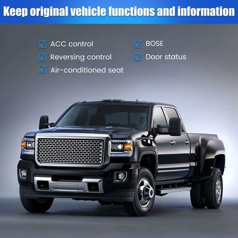 Car Radio Stereo for Chevrolet Silverado GMC Sierra Yukon 2007-2013 Android 13 CarPlay Android Auto GPS Navigation Bluetooth Touch Screen Head Unit with Backup Camera in Saudi Arabia