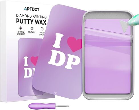 ARTDOT Enduring Stickiness Putty Wax for Diamond Art Kits for Adults,Strong Stickiness Clay Glue with Slide Storage Box for Diamond Painting Accessories and Tools in Saudi Arabia