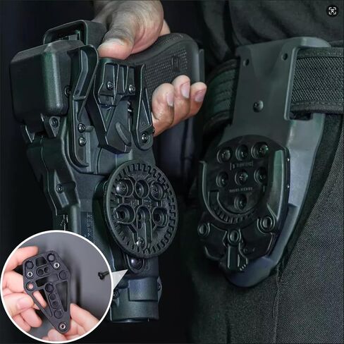 Holster Adapter, Cross Platform Conversion Kit, Molle Ride Holsters Mount, for Safari Series/Hawk Omnivore Holster/Drop Leg Platform/T-Series/Serpa Systems, Double-Sided Use in Kuwait