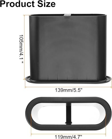 MECCANIXITY 4Pcs 135x123mm/5.3x4.8 Inch Speaker Port Tube Subwoofer Bass Box Tube Bass Woofer Box Speaker Box Bass Air Port for DJ/PA Speaker Cabinets in Saudi Arabia