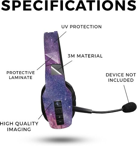 Skin Compatible with BlueParrott B450-XT Bluetooth Headset - Eyes and Teeth - Premium 3M Vinyl Protective Wrap Decal Cover - Easy to Apply | Crafted in The USA by MightySkins in Kuwait