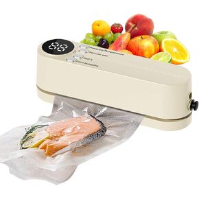 Portable Mini 3-in-1 Cordless Rechargeable Food Saver Vacuum Sealer for Dry & Moist Food Storage, Portable Design with 4 Snack Bags, 1 Storage Bag, Inflation Pump, Needle & Nozzle Included