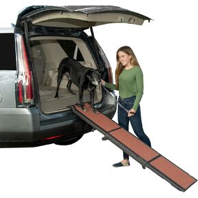 منحدرات Lite Travel Lite Pet Gear للكلاب والقطط ، ومقبض محمولة سهلة ، وخفيفة الوزن ومحمولة ، ومضمنة ، يدعم 150-200 رطل ، البحرية
