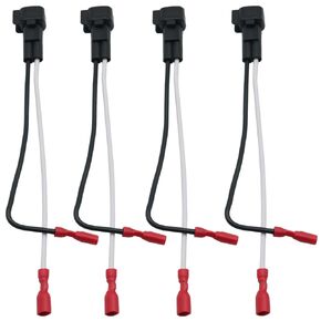 CHENX 72-6514 car Speaker Adapter Harness Plug Front and Rear Doors are Suitable for Dodge Jeep Chrysler car Horn Connector Harness 4-Piece and Send Another roll of Flame Retardant Flannelette Tape