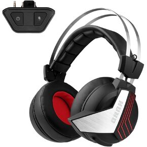 2.4&Bluetooth Wireless Gaming Headset for Xbox one,Xbox Series X/S, Wireless Gaming Headphones with mirophone for PS5,PC,Switch,Phone,Bass Enhancement,Led Lighting N9