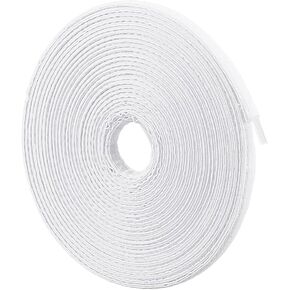 BENECREAT 10Yard Cotton Covered Boning,12mm Polyester Boning Black Bra Boning Poly Boning Sewing Garment Accessories for Corsets Bridal Gowns Lingerie Hats Dress